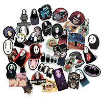 40pcs Cartoon Spirited Away No Face Man for Laptop Stickers Motorcycle Bicycle Skateboard Luggage Decal Graffiti Patches Waterproof Stickers