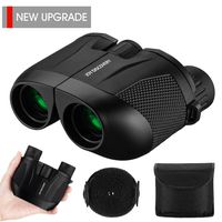 Compact Binoculars 10X25 HD Small Binoculars Palm-Sized Lightweight Easy Focus for Outdoor Hunting Travel Birding Hiking Compact Binoculars Fit for Adults and Kids by Joy Discovery