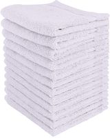 Utopia Towels - Premium Washcloths Set (12 x 12 Inches, White) - 600 GSM 100% Cotton Flannel Face Cloths, Highly Absorbent and Soft Feel Fingertip Towels (12-Pack)