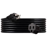 UltraPro, Black, GE 15 ft Extension, Heavy Duty, Double Insulated Cord, Indoor/Outdoor, UL Listed, 36824