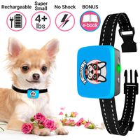 Small Dog Bark Collar Rechargeable - Anti Barking Collar For Small Dogs - Smallest Most Humane Stop Barking Collar - Dog Training No Shock Bark Collar Waterproof - Safe Pet Bark Control Device
