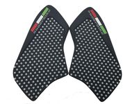 3D White Dots Gas Fuel Tank Traction Pad Anti Side Slip Protector For Ducati Monster 696 / 796 / 1100 / S / EVO 2009-2014
