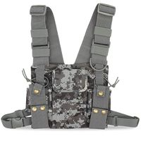 abcGoodefg Radio Chest Harness Chest Front Pack Pouch Holster Vest Rig for Two Way Radio Walkie Talkie Camouflage (Rescue Essentials)