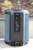 XtremepowerUS Super Quiet 65,000BTU Heat Pump Titanium Swimming Pool Heat Pump & Spa Heater Digital LED Heat Up Pool
