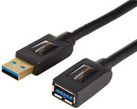 AmazonBasics USB 3.0 Extension Cable - A-Male to A-Female Extender Cord - 6 Feet (2 Pack) (Renewed)