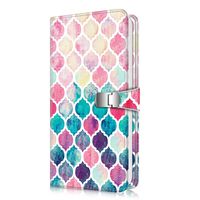 Fintie Wallet Photo Album for Fujifilm Instax,108 Pockets Snap Fastener Photo Album for Fujifilm Mini 9 Mini 8+ Mini 90 Mini 26+ Mini LiPlay, HP Sprocket, Polaroid Camera 3-Inch Film, Moroccan Love