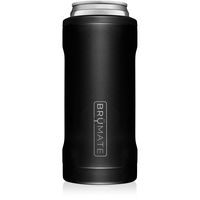 BrüMate Hopsulator Slim Double-walled Stainless Steel Insulated Can Cooler for 12 Oz Slim Cans (Matte Black)