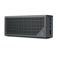 The Crasher by JLab Loud Portable Bluetooth Stereo Speaker with 18 Hour Battery -Midnight Black / Gunmetal