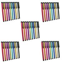 Metal Stylus Touch Screen Pen Compatible with Apple iPhone 4 4S 5 5S 5C 6 6 Plus iPad Galaxy Tablet Smartphone PDA (50pcs Mixed Colors
