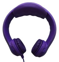 Kidrox Wired Kids Headphones, Volume Limited with Padded Cushions and Removable Size-Adjuster, Safe for Children (Purple)