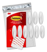 Command Designer Hooks, Indoor Use, White (GP081-9NA)
