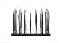 Mind Reader MESHPA5-BLK 6 Section Mesh Desk Organizer, Office Storage Paper Sorter, Durable Dividers, Document and File Holder, Black 6 Comp