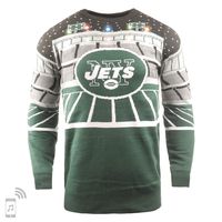 NFL New York Jets BLUETOOTH Ugly Sweater, Medium