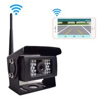 Digital Wireless Backup Camera for Truck RV Camper Vans Trailer, WiFi Rear View Cam 28 IR Lights Night Vision Waterproof Work for iOS Android Tablet, Transmission Distance Upto 100FT, 12-24V