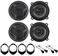 Rockville 5.25" Front+Rear Factory Speaker Replacement Kit for 04-06 Ford F-150