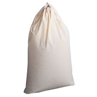 Household Essentials 120 Extra Large Natural Cotton Laundry Bag | Beige
