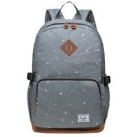 KAUKKO Stylish Oxford Fabric Backpack Travel Rucksack lightweight Hiking Bag Satchel (5-3-Grey)