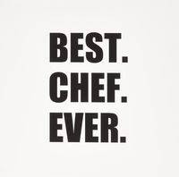 3dRose Best Chef Ever 6 x 6 Inches Greeting Cards, Set of 12 (gc_179767_2)