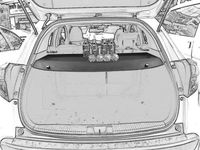 Cargo cover Compatible with 2016 2017 2018 2019 Honda HR-V HRV Black Rear Trunk Sheld by Kaungka (Can withstand the load)