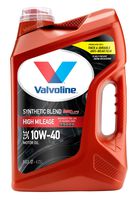 Valvoline  High Mileage with MaxLife  Technology SAE 10W-40 Synthetic Blend Motor Oil 5 QT