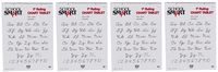 School Smart Chart Tablet, 24 x 32 Inches, 1 Inch Rule, 25 Sheets (Fоur Paсk)