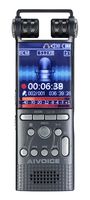 OVTECH Digital Voice Recorder One-Touch Sound Stereo Recorder Rechargeable Dictaphone LCD MP3 Player Flash Drive with 16GB Built-in-Memory for Classes Lectures Meetings Learning Notes(X26-16G)