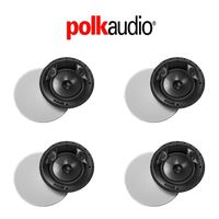 Polk Audio 80 F/X RT in-Ceiling Surround Loudspeaker with Dual Tweeters and 8-Inch Driver (4 Pack)