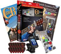 Chord Buddy Guitar Learning System with True Tune Chromatic Tuner & Fender Picks Package - Play Guitar Today with this Shark Tank Product