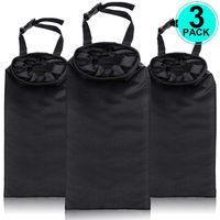 3 Pack Car Trash Bags Car Garbage Bag Hanging Detachable Garbage Bag for Car Trash Bag Hanging Back Seat Car Garbage Bag for Outdoor Traveling Home Use Car Storage Bags
