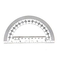 hand2mind Clear, Plastic, Student Math Protractor Set for Classroom (Pack of 100)