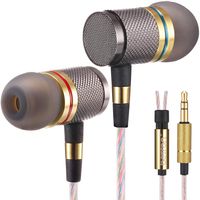 Betron YSM1000 Headphones, Earbuds, High Definition, in-Ear, Noise Isolating, Heavy Deep Bass for iPhone, iPod, iPad, MP3 Players, Samsung Galaxy, Nokia, HTC, etc (Gold Without Mic)