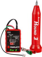 Triplett Fox & Hound Premium Tone and Probe Wire Tracing Kit Generates Multiple Tones with Adjustable Sensitivity for Electrical Wire, LAN Cable, Telephone, and More (3399)