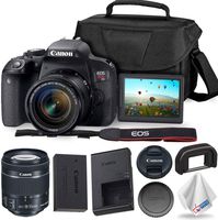 Canon EOS Rebel T7i DSLR Camera 18-55mm Lens + Carrying Case