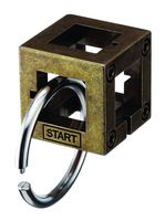 BePuzzled Box Hanayama Cast Metal Brain Teaser Puzzle (Level 2) Puzzles For Kids & Adults Ages 12 & Up