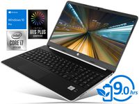 HP 15 Laptop, 15.6" HD Touch Display, Intel Core i7-1065G7 Upto 3.9GHz, 32GB RAM, 1TB NVMe SSD, HDMI, Card Reader, Wi-Fi, Bluetooth, Windows 10 Pro