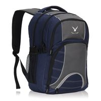 Travel Max Laptop Backpack,Large Capacity Travel Business Campus Carry On Daypack,Water-Resistant College Bookbag Overnight Weekender Bag Rucksack for Men Women, Fits 17 Inch Laptop&Notebook (Blue)