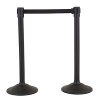 US Weight Sentry Stanchion with 6.5 Foot Retractable Belt - Easy Connect Assembly (2-Pack)