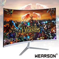 Wearson 23.8 inch Ultra Thin 5mm Curved Widescreen LCD Gaming Monitor HDMI VGA Input 2ms Response WS238H