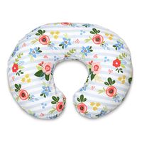 Boppy Original Nursing Pillow and Positioner, Blue Pink Posy, Cotton Blend Fabric with allover fashion