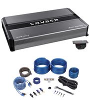 Crunch PD2100.1 2100 Watt Mono Car Stereo Amplifier Class AB Pro Power+Amp Kit