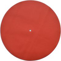 Genuine Leather Turntable Platter Mat - Orange