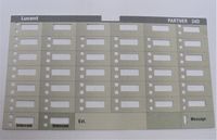 Lot/Pack of 5 Paper Desi/Label/Designation Strip for AT-T Avaya Lucent Partner 34D Euro Series 1 Phone