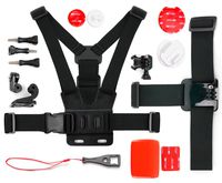 DURAGADGET Action Camera 17-in-1 Extreme Sports Accessories Bundle - Compatible with The DBPOWER N5 4K Action Camera