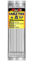 Pro Tie N15SDSM100 15-Inch Screw Mount Standard Duty Cable Tie, Natural Nylon, 100-Pack