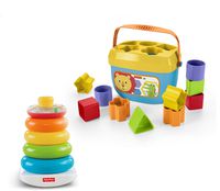 Fisher-Price Rock-a-Stack & Baby's First Blocks Bundle [Amazon Exclusive]