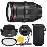 Canon EF 24-105mm f/4L IS II USM Lens + UV Filter + Lens Cleaning Pen + Lens Cap Keeper + Cleaning Cloth - 24-105mm II IS: Ultrasonics Motor - International Version