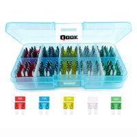120 Pieces Assorted Car Truck Standard Blade Fuse Box Set Assortment Kit(10 15 20 25 30 AMP),Blue Box