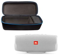 JBL Charge 4 Portable Waterproof Wireless Bluetooth Speaker Bundle with divvi! Charge 4 Protective Hardshell Case - White
