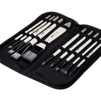 Artify 2020 New 10 Pcs Paint Brush Set Includes a Carrying Case Perfect for Acrylic, Oil, Watercolor and Gouache Painting