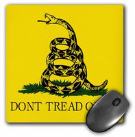 3dRose LLC 8 X 8 X 0.25 Inches Dont Tread on Me, Snake Mouse Pad (mp_108323_1)